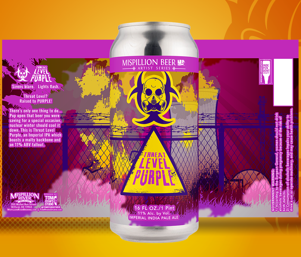 Mispillion River Brewing - Threat Level Purple